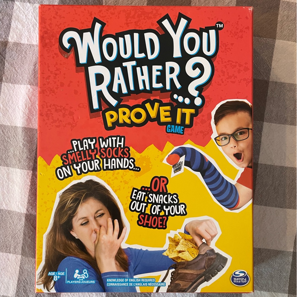 Would You Rather? Prove It Game - Red and Yellow